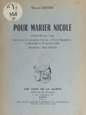 cover image of Pour marier Nicole